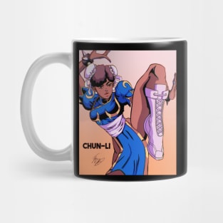 Melanated Chun-Li Mug